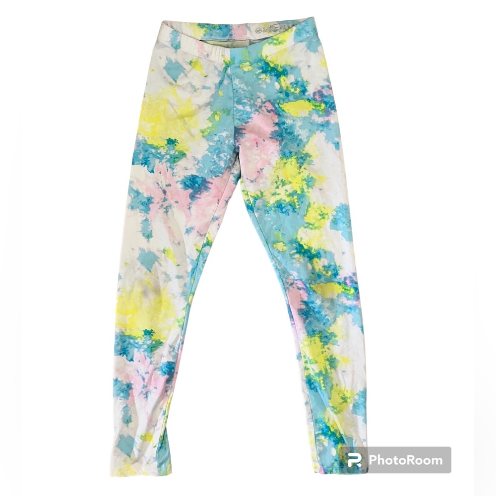 Wonder Nation Girls Tie Dye Leggings Sz L (Child Size)